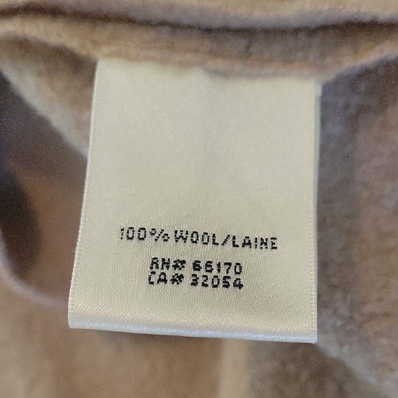 Anthropologie Tan Trench Coat with Ruffle Collar - Picture 9 of 10